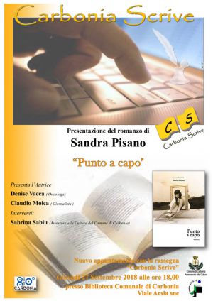 Carbonia Scrive: Sandra Pisano "Punto a capo"